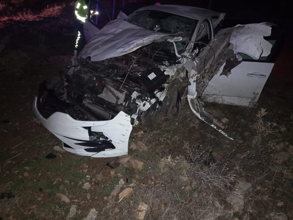 Konya'da trafik kazasında 2 kişi yaralandı