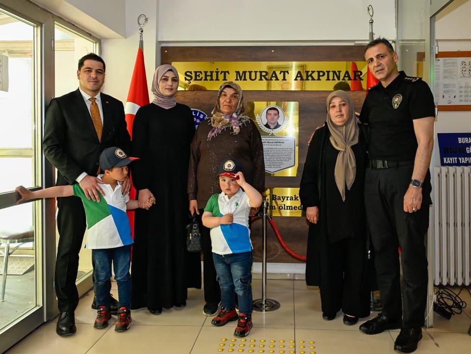 Şehit polis memuru Akpınar’ın ismi, Pınarbaşı Polis Merkezi Amirliği'ne verildi