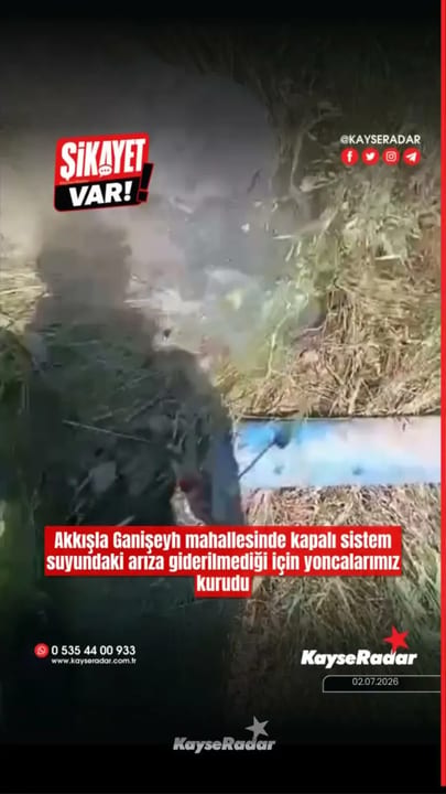 Akkışla Ganişeyh mahallesinde kapalı sistem suyundaki arızayı hala yapmadılar, yoncalarımız kurudu.