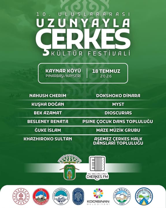 10. Uluslararası Uzunyayla Çerkes Kültür Festivali'ne 5 gün kaldı.