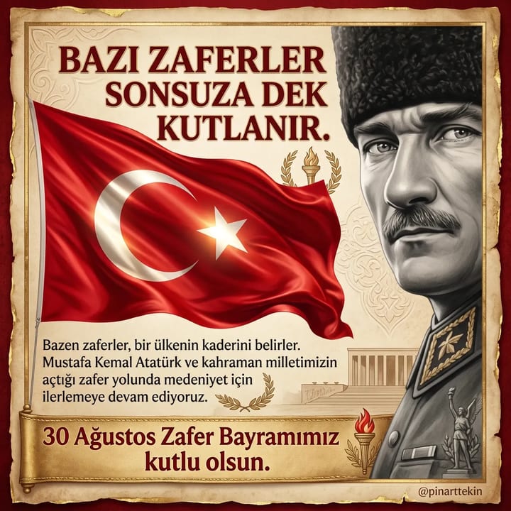 30 Ağustos mesajları: Zafer Bayramı için anlamlı sözler