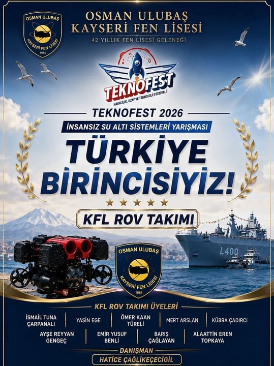 Kayseri’den TEKNOFEST’te Türkiye Birinciliği!