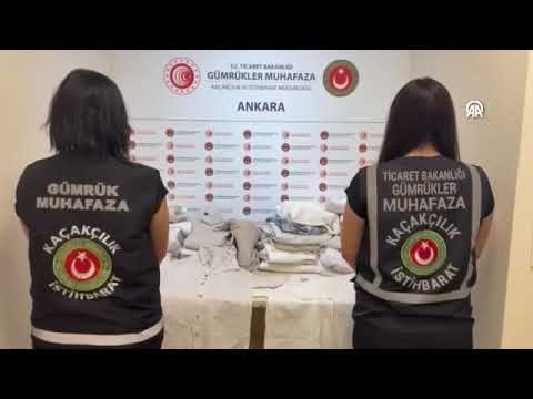 Esenboğa Havalimanı'nda 31 kilo 620 gram uyuşturucu ele geçirildi
