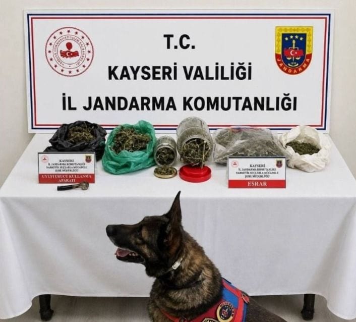 Jandarmadan operasyon: Bin 200 gram kubar esrar ele geçirildi