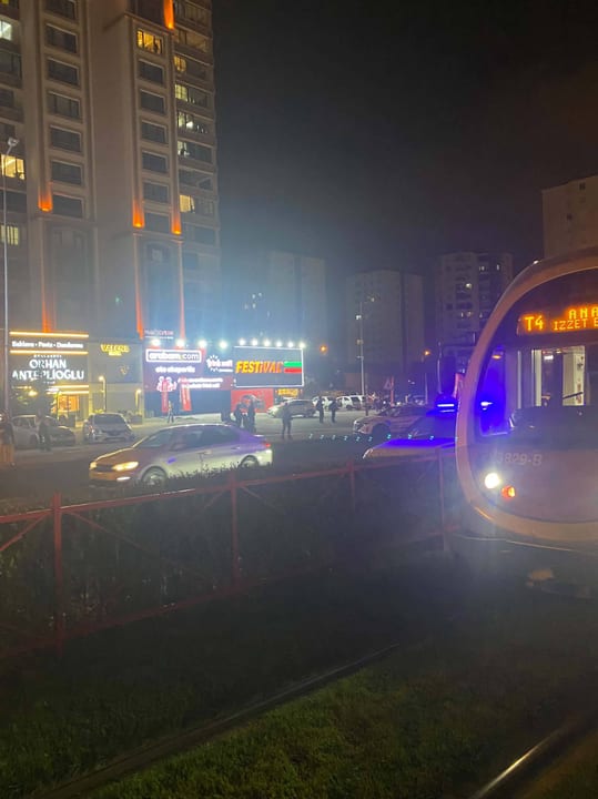 Kayseri Dedeman Tramvay durağında kaza