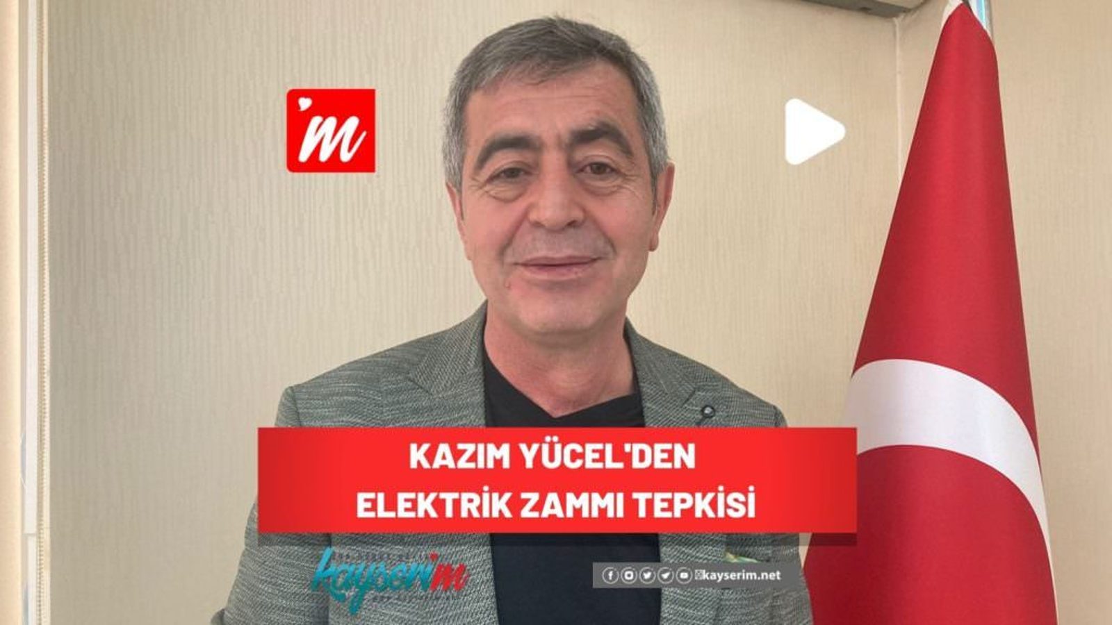 Kazım Yücel’den Elektrik Zammı Tepkisi