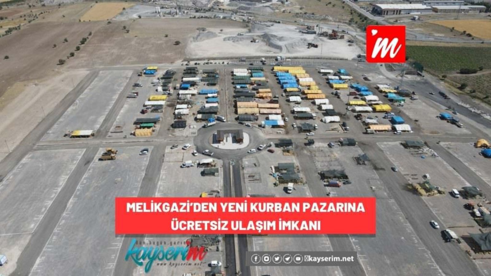 MELİKGAZİ’DEN YENİ KURBAN PAZARINA ÜCRETSİZ ULAŞIM İMKANI