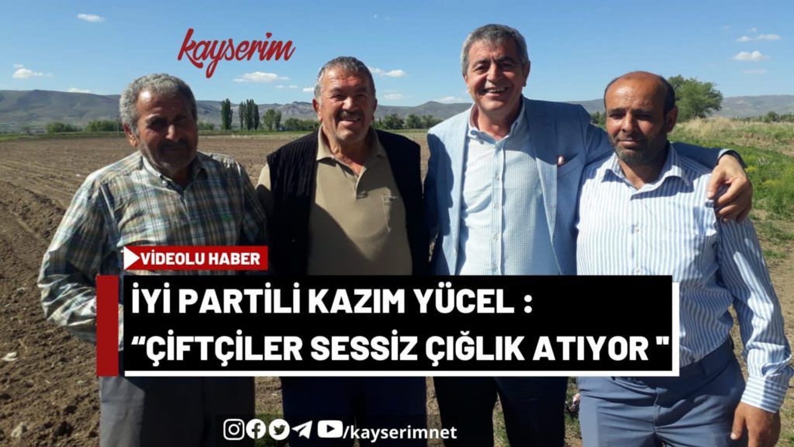 Kazım Yücel: “Çiftçiler sessiz çığlık atıyor”