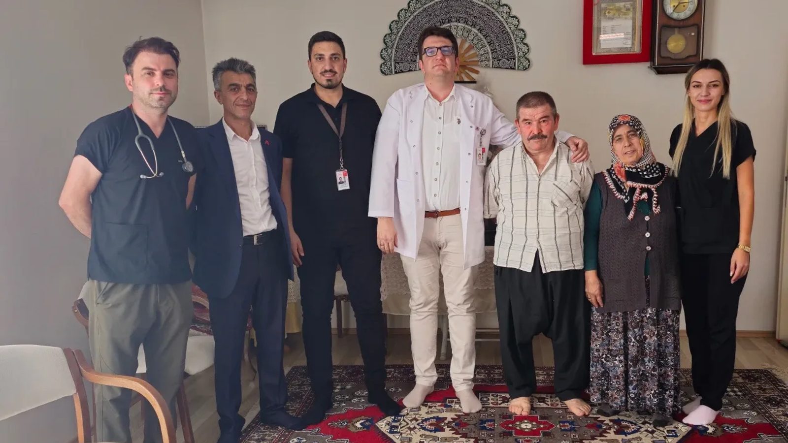 Niğde'de şehit ailelerinin sağlık durumları evlerinde takip ediliyor