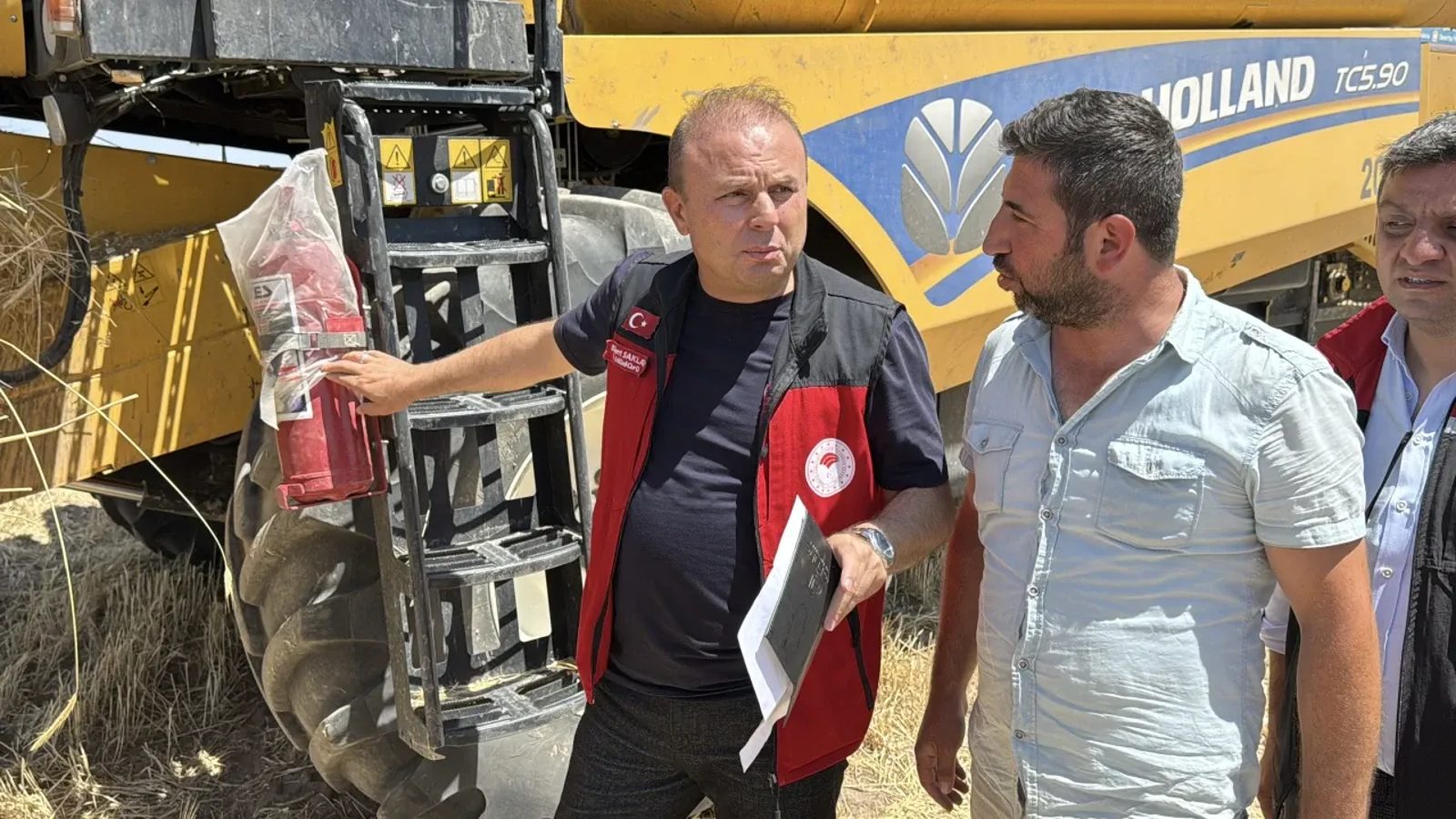 Kayseri'de devam eden hububat hasadında denetimler sürüyor