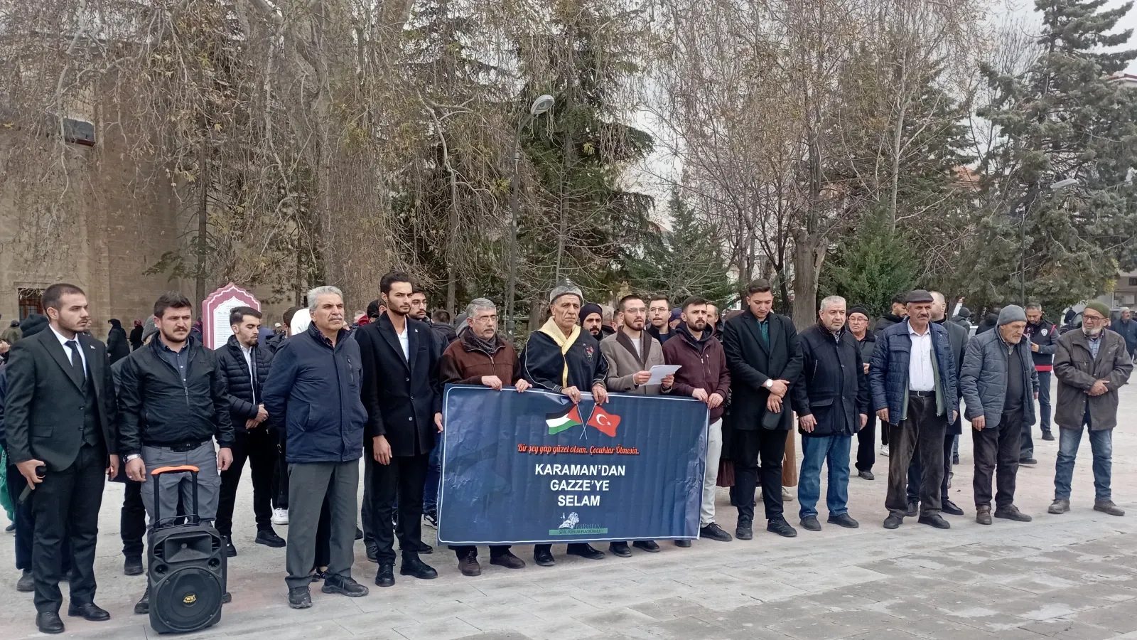 Karaman'da İsrail'in Gazze'deki saldırıları protesto edildi