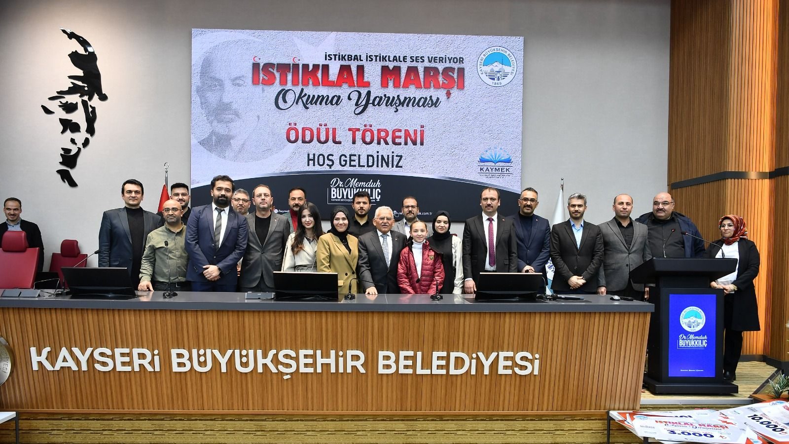 KAYMEK’in İstiklâl Marşı Okuma Yarışmasında ödüller sahiplerini buldu