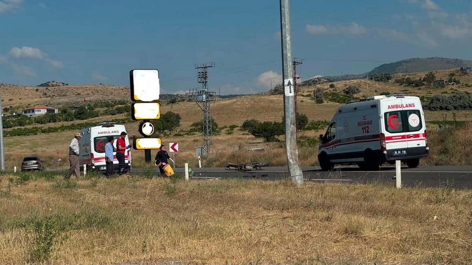 Otomobille motosikletin çarpışması sonucu 1 kişi öldü, 1 kişi yaralandı