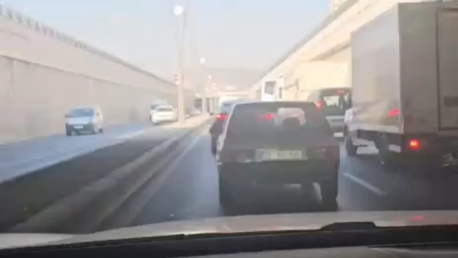 Kocasinan Bulvarında trafik yoğunluğu