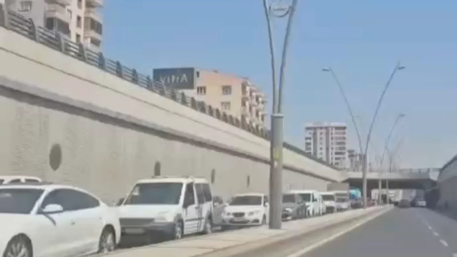 Kocasinan Bulvarı'nda kaza nedeniyle trafik yoğunluğu