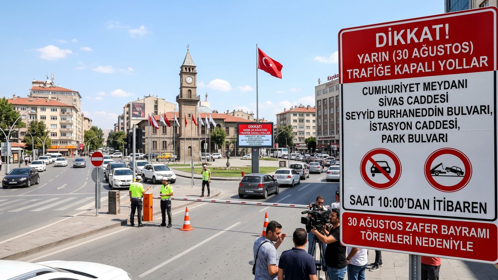 Kayseri'de Zafer Bayramı'nda Kapalı Olacak Yollar
