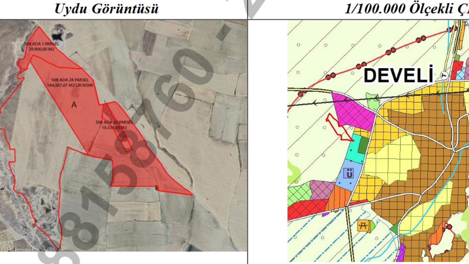 Develi'de tarım arazisi cezaevi için imara açıldı