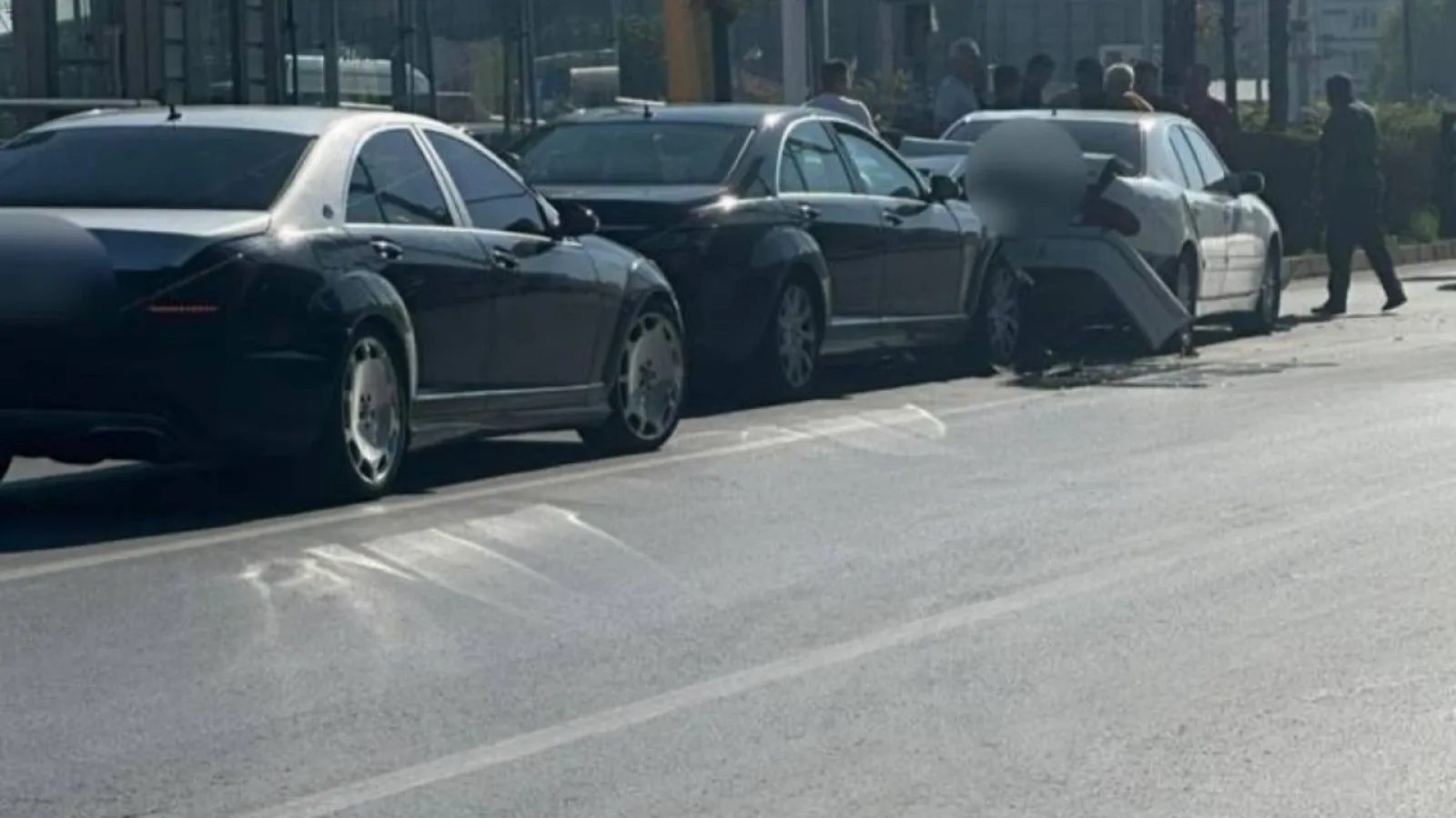 Kayseri Karayolları Tramvay Durağı'nda zincirleme kaza