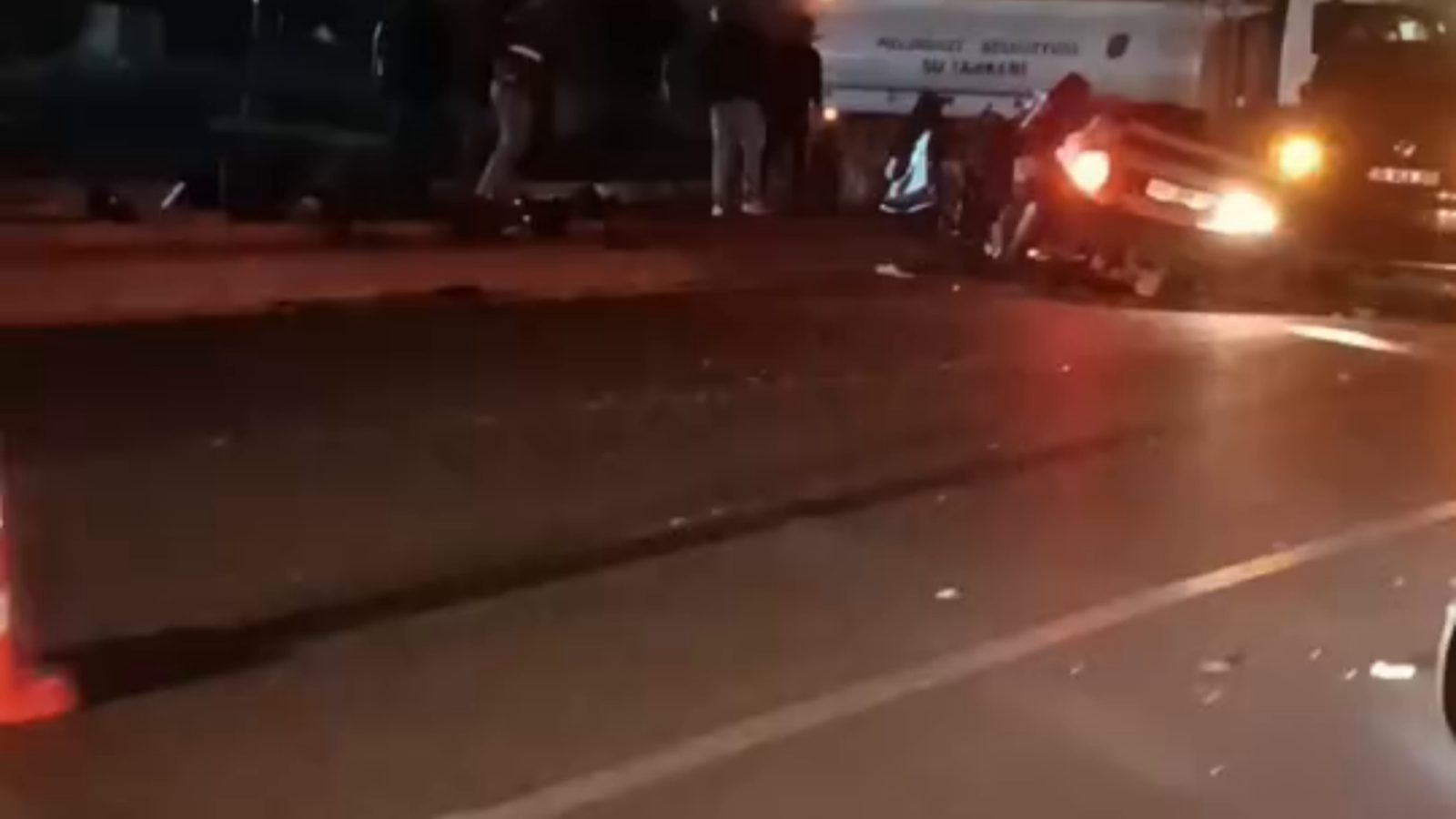Kayseri'de Organize Dağ yolunda kaza meydana geldi