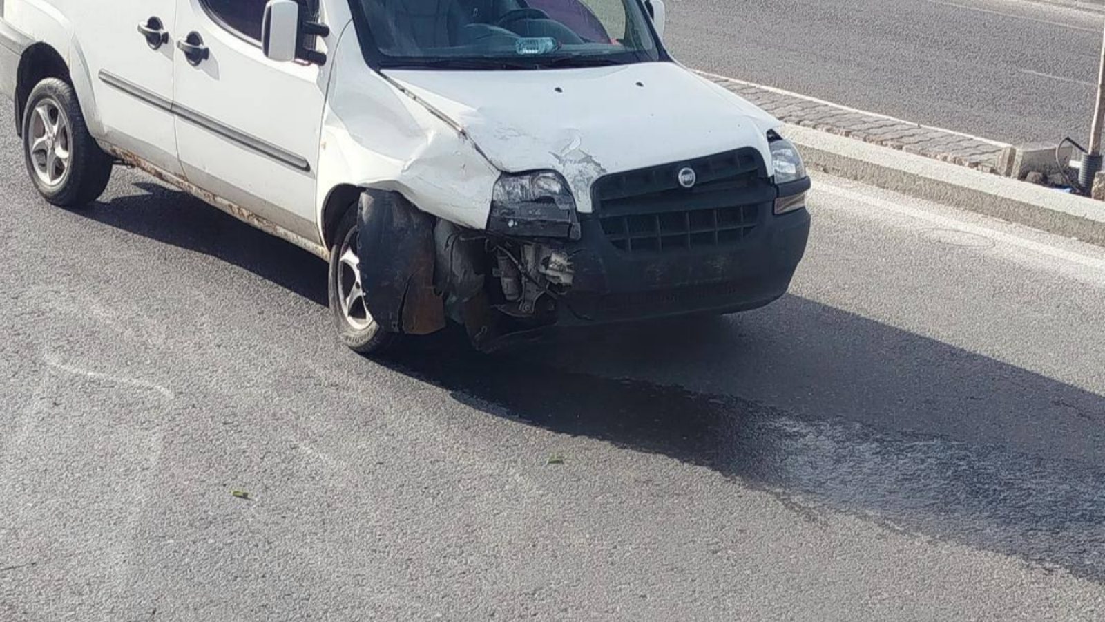 Hacılar yolunda maddi hasarlı kaza