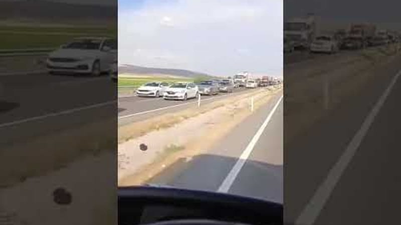 Himmetdede yolunda trafik yoğunluğu 1