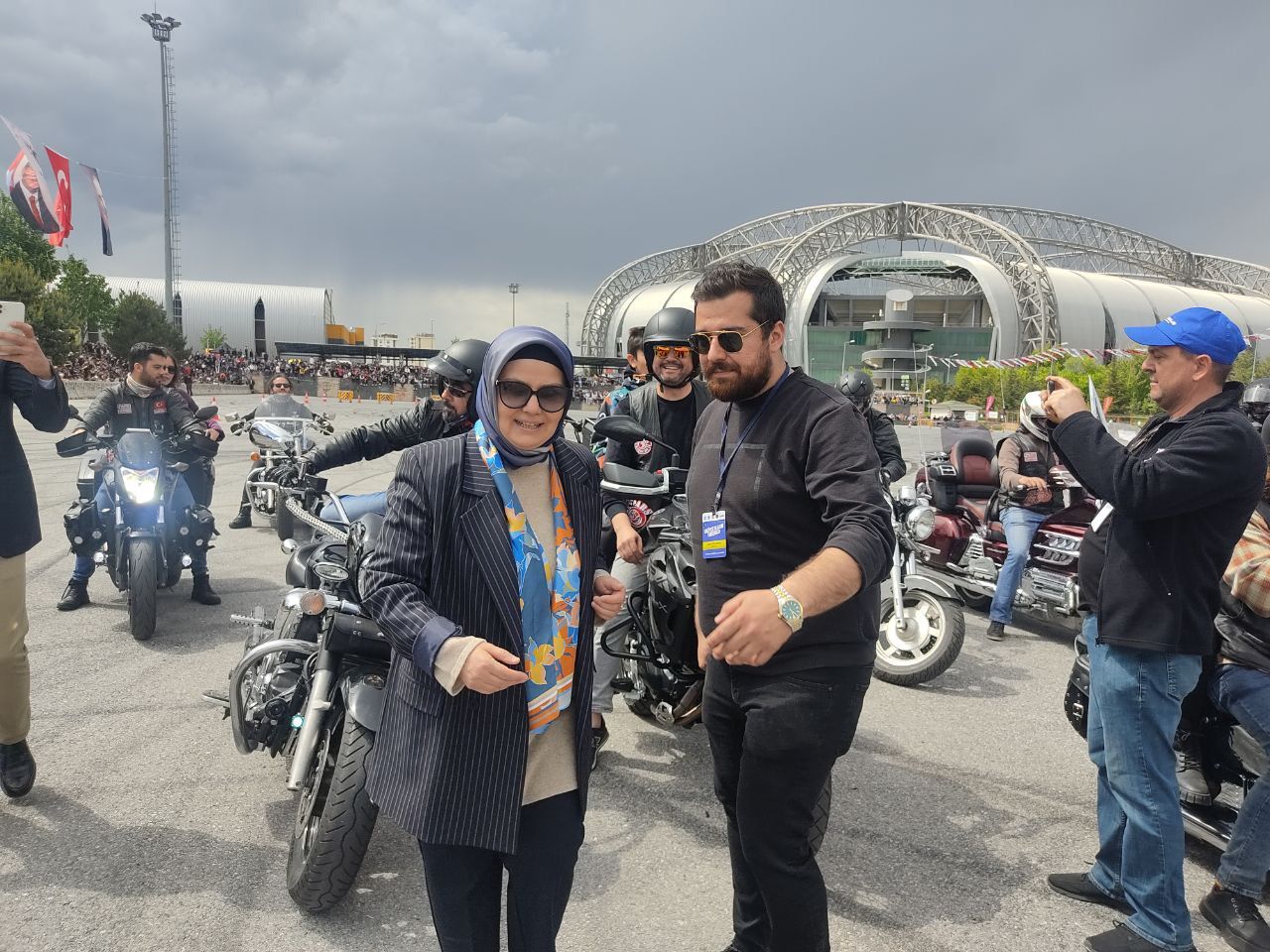 Togg ile slalom gösterisi ve drift show