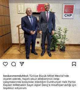 Büyükkılıç’tan Vekil Genç’e hayırlı olsun ziyareti