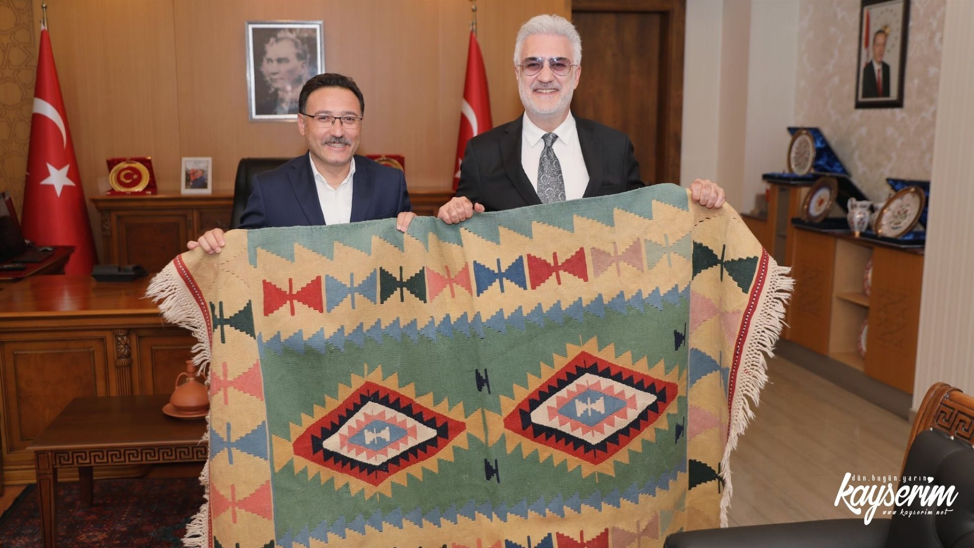 Devlet Tiyatroları Genel Müdürü Karadağlı, Vali Çiçek ve Büyükkılıç’ı Ziyaret Etti