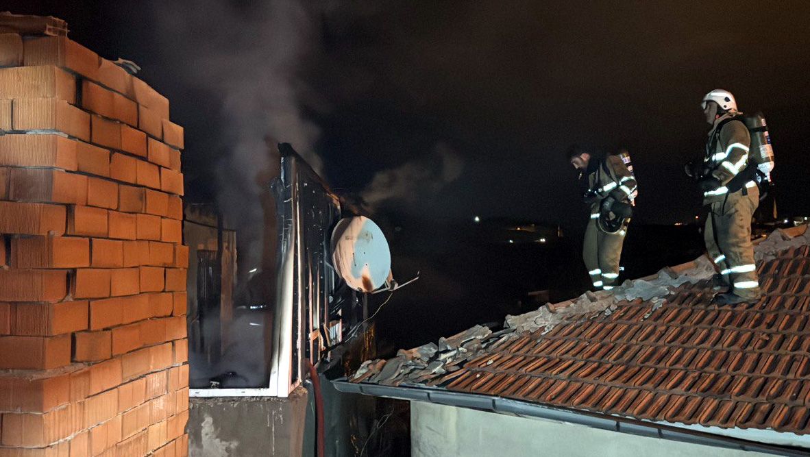 Kırıkkale’de müstakil evde çıkan yangın söndürüldü