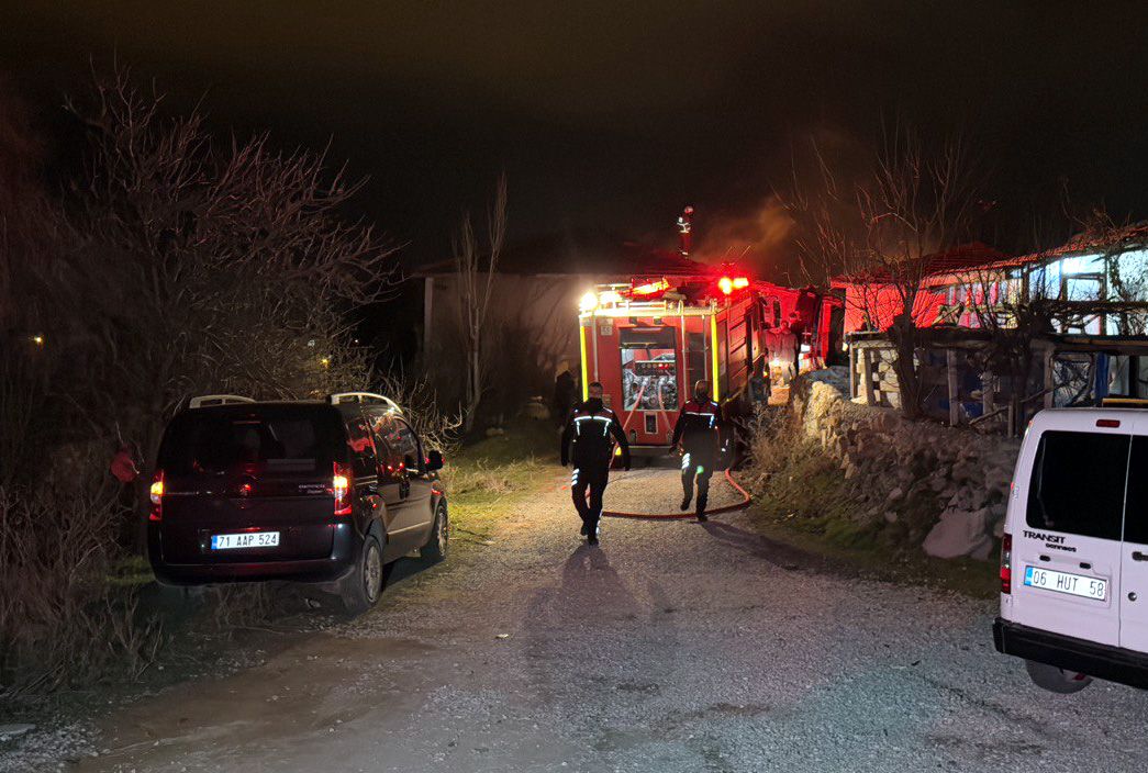 Kırıkkale’de müstakil evde çıkan yangın söndürüldü