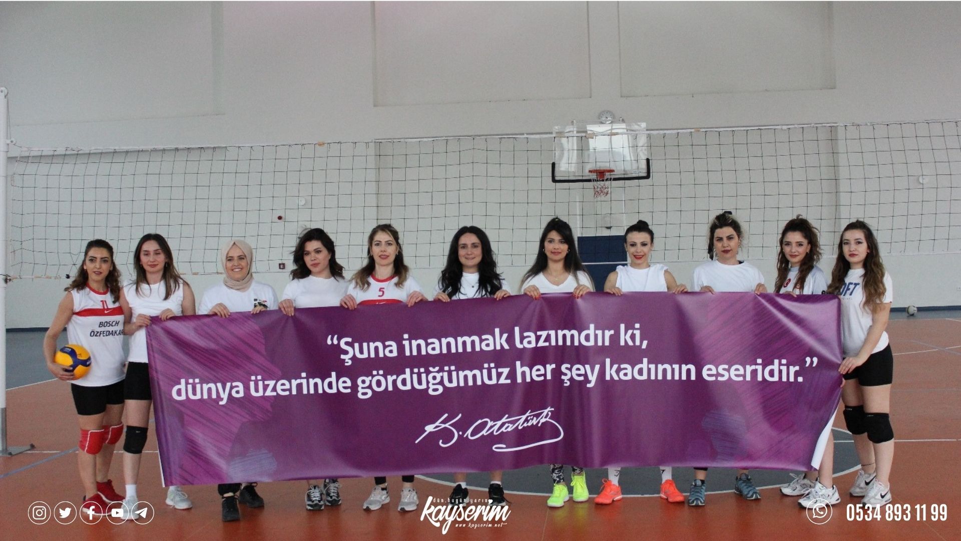 Kayseri Şehir Hastanesi personellerinden 8 Mart’a özel dostluk maçı