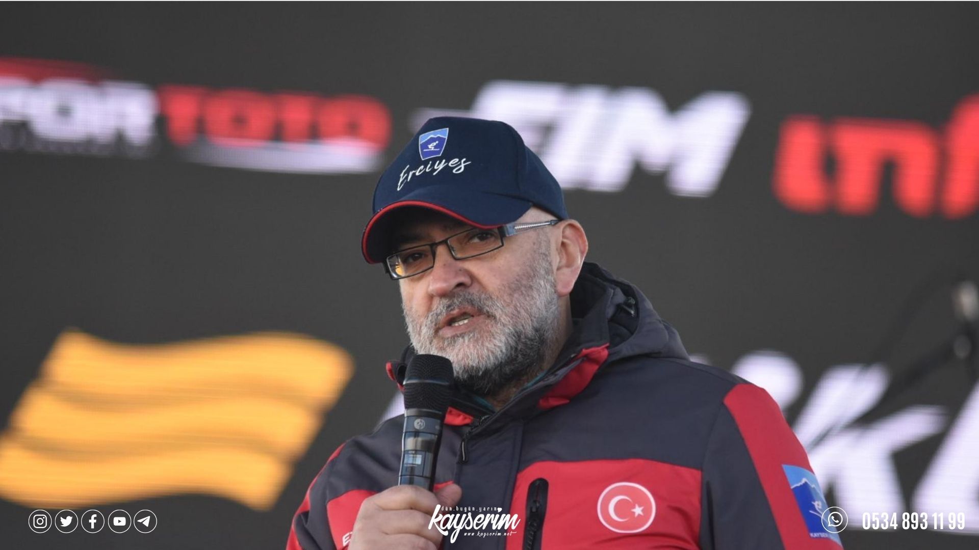 Kar Motosikleti Dünya Şampiyonası açılış töreni yapıldı