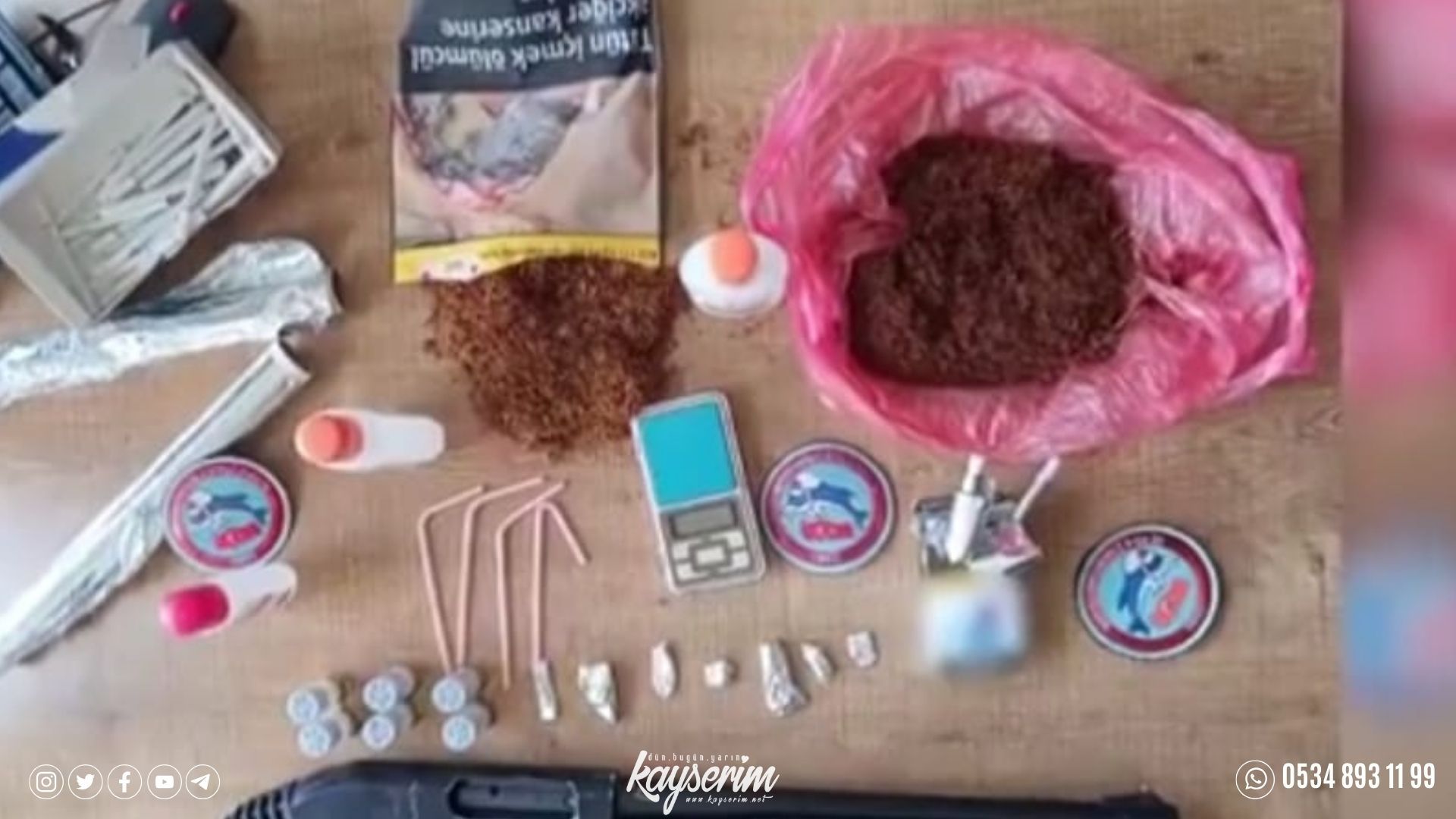 Kayseri’de şüpheli araçta uyuşturucu madde bulundu