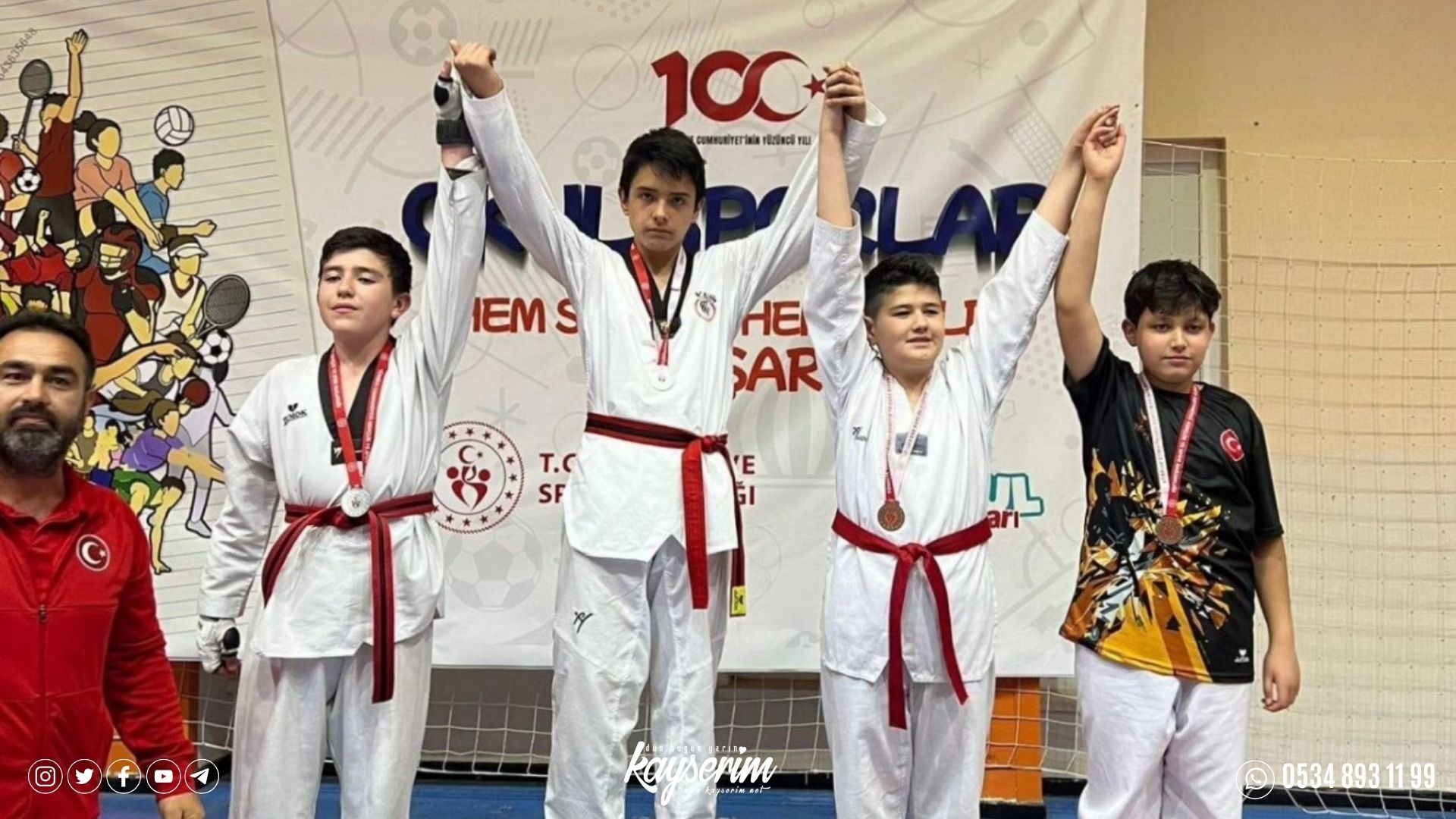 Erva Emniyet Spor Kulübünden 6 madalya