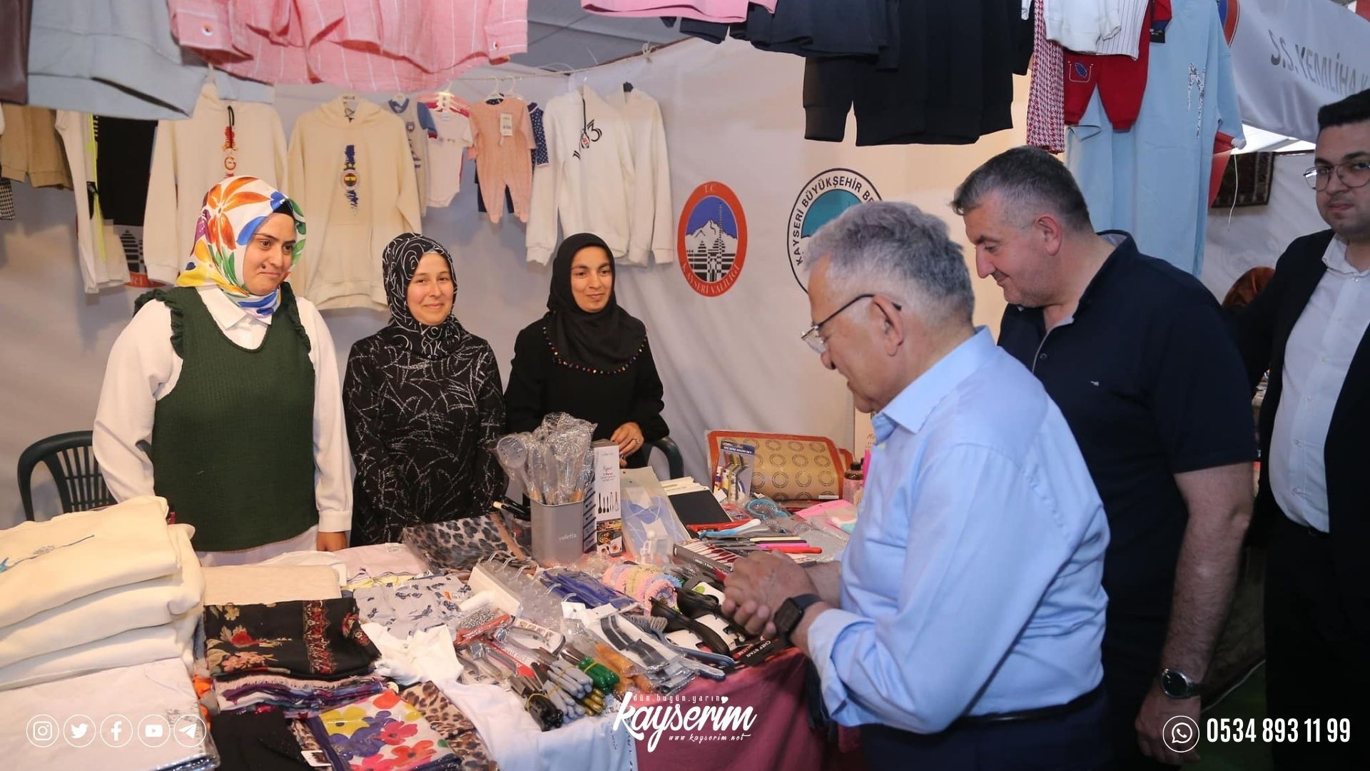 Başkan Büyükkılıç 2’nci Kadın Kooperatifleri Fuarı ve Yöresel Ürünler Fuarı’nı ziyaret etti