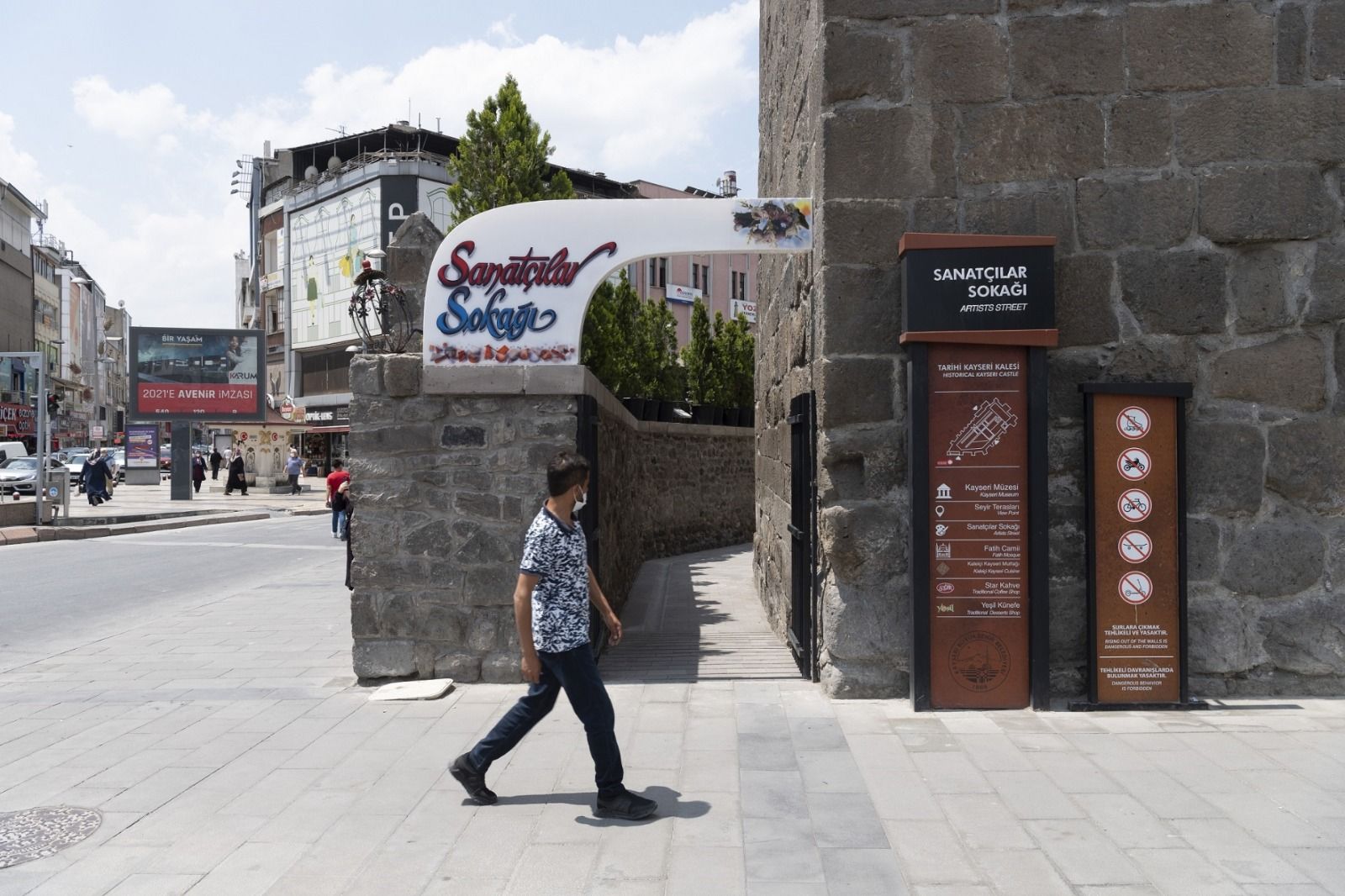 Kayseri’deki Sanatçılar Sokağı ziyaretçilerini bekliyor