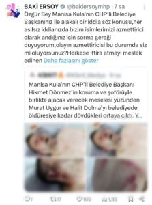 Ersoy’dan Başkan Özel’e tepki