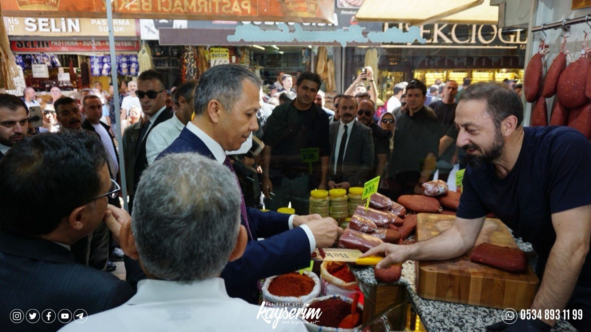 İçişleri Bakanı Ali Yerlikaya esnaf ziyaretinde bulundu