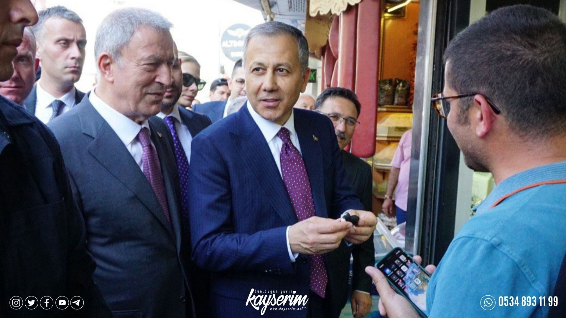 İçişleri Bakanı Ali Yerlikaya esnaf ziyaretinde bulundu