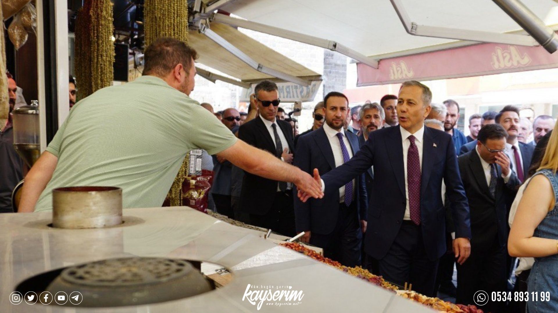 İçişleri Bakanı Ali Yerlikaya esnaf ziyaretinde bulundu