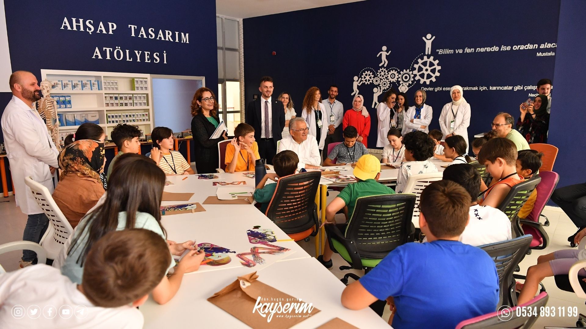 Başkan Büyükkılıç, Bilim Merkezi’nde çocuklarla bir araya geldi