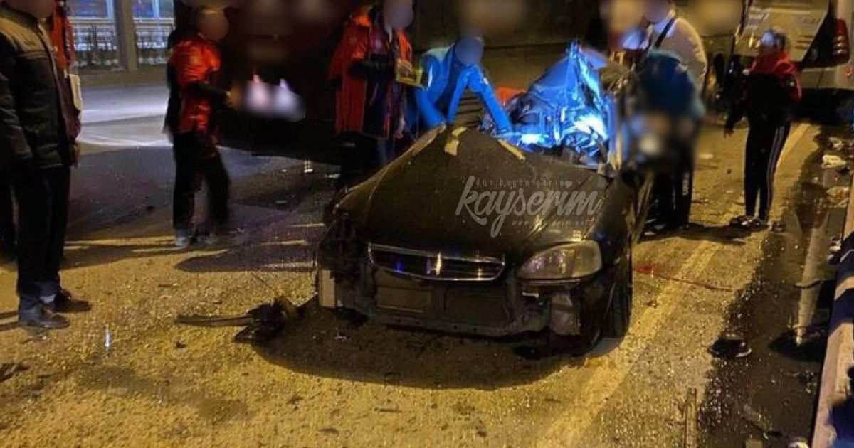 Kayseri'de feci kaza! 2 kişi hayatını kaybetti