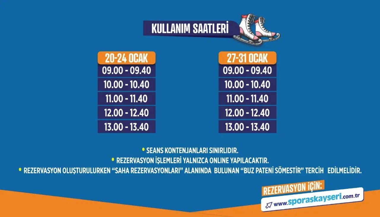 Büyükşehir’den karne hediyesi: Ücretsiz buz pateni