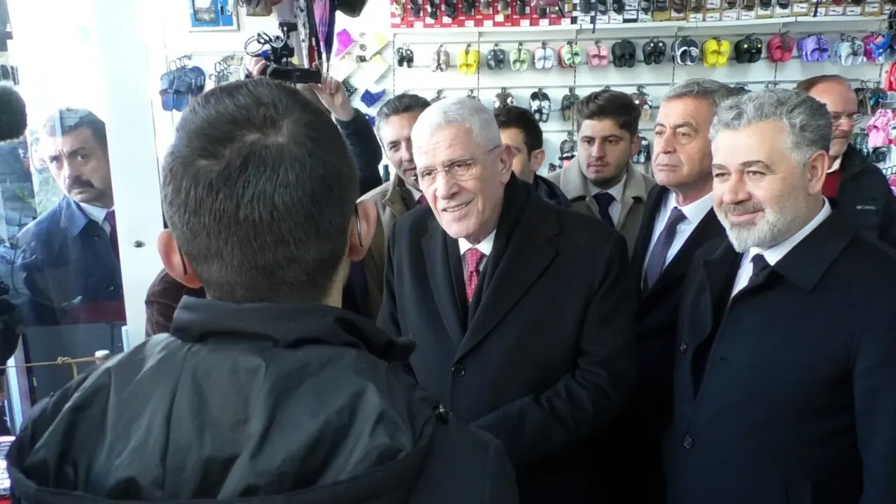 İYİ Parti Genel Başkanı Müsavat Dervişoğlu Tomarza esnafını dinledi