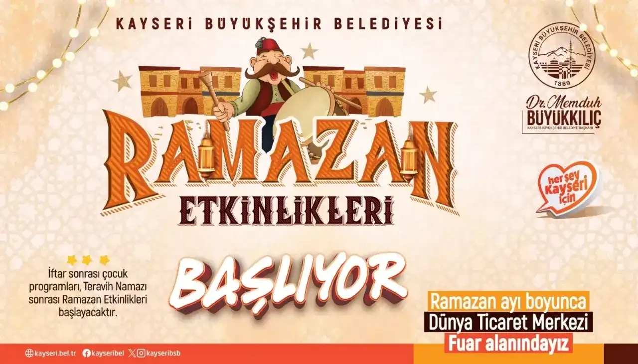 Kayseri'de Ramazan Etkinlikleri gerçekleşecek