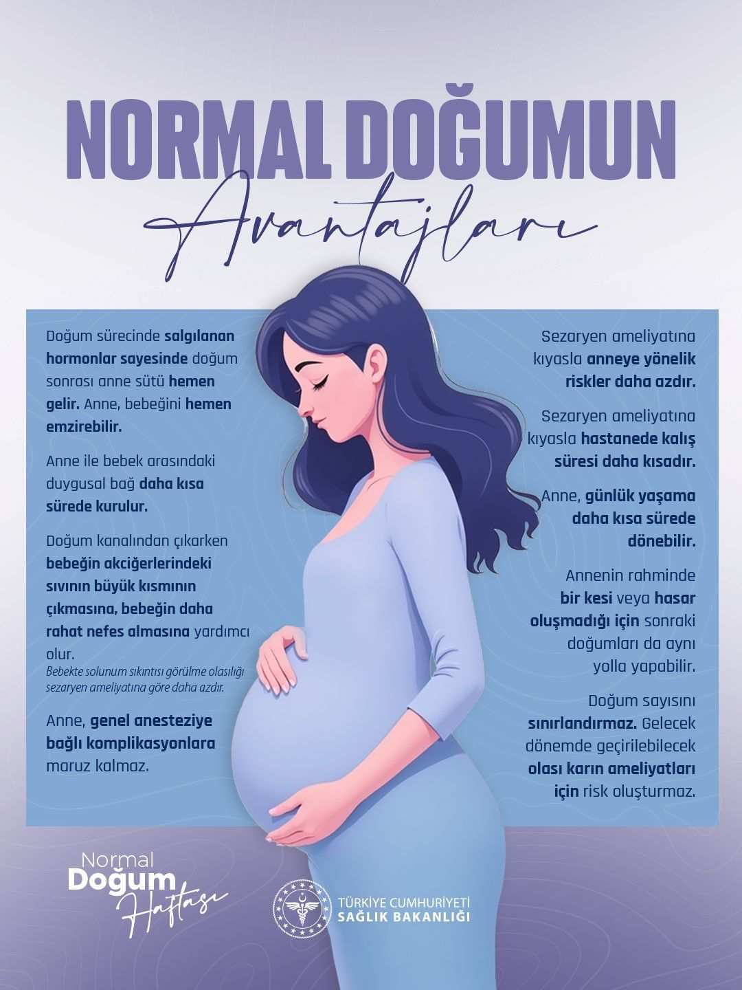 Normal doğumda anne ve bebek arasındaki duygusal bağ daha kısa sürede kurulur