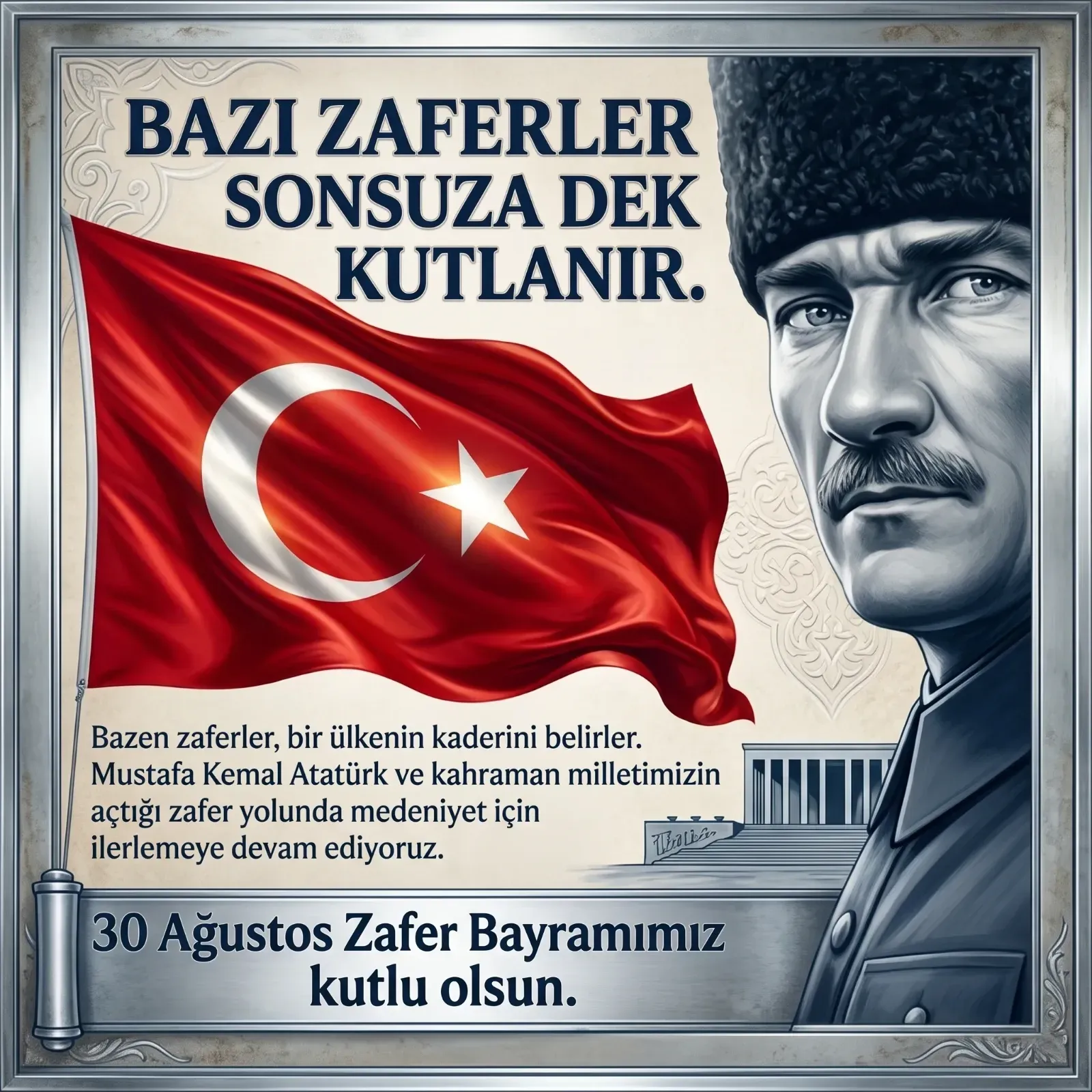 30 Ağustos mesajları: Zafer Bayramı için anlamlı sözler