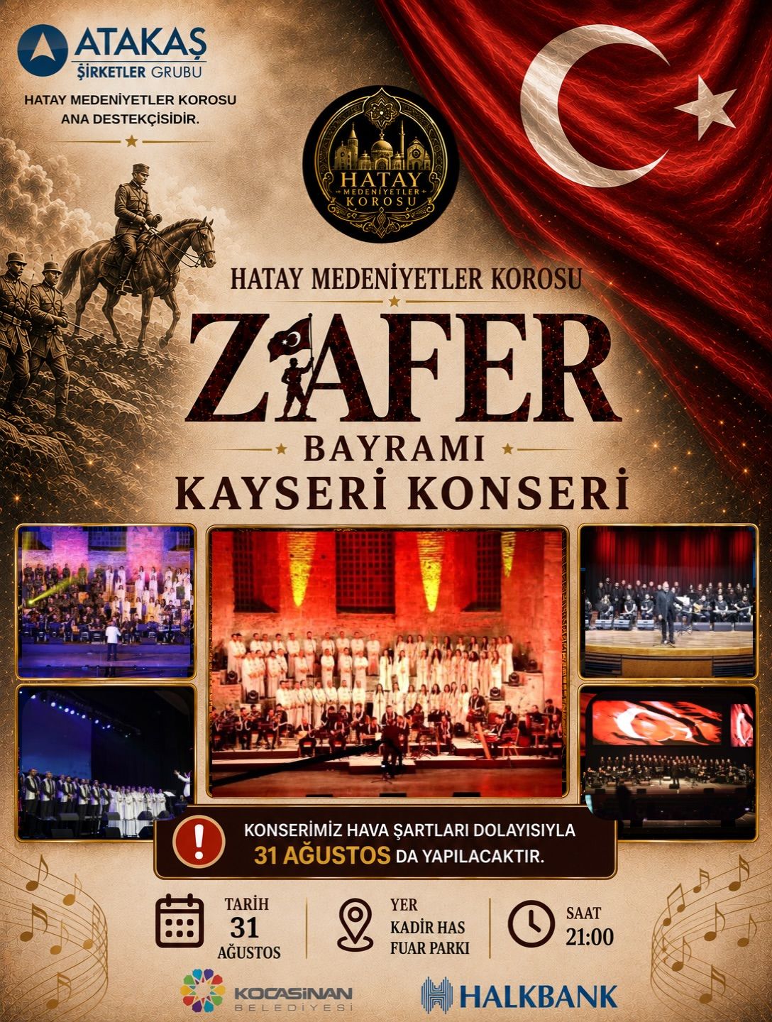 Kayseri’deki Dev Konsere Hava Engeli! Tarih Değişti